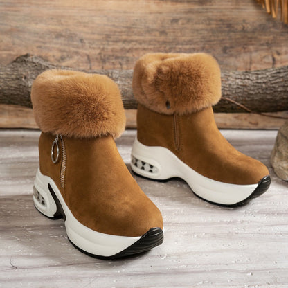 👢Дамски боти с дебел ток и подплата