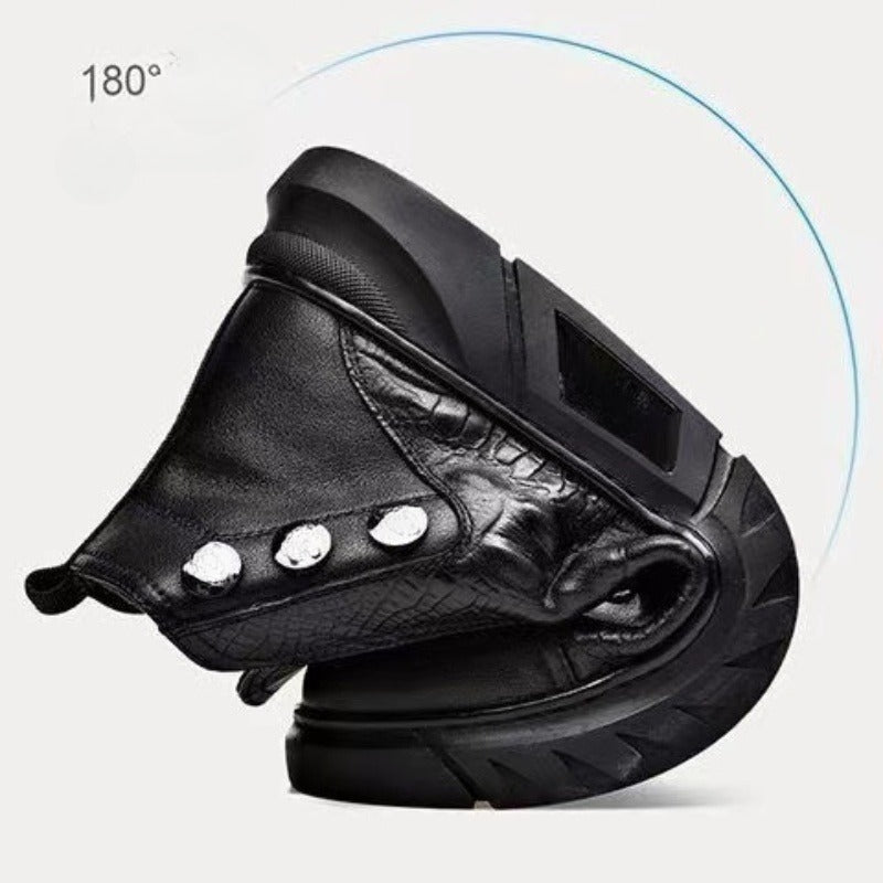 Bequeme Thermoschuhe für Herren, hochgeschlossen, zum Hineinschlüpfen