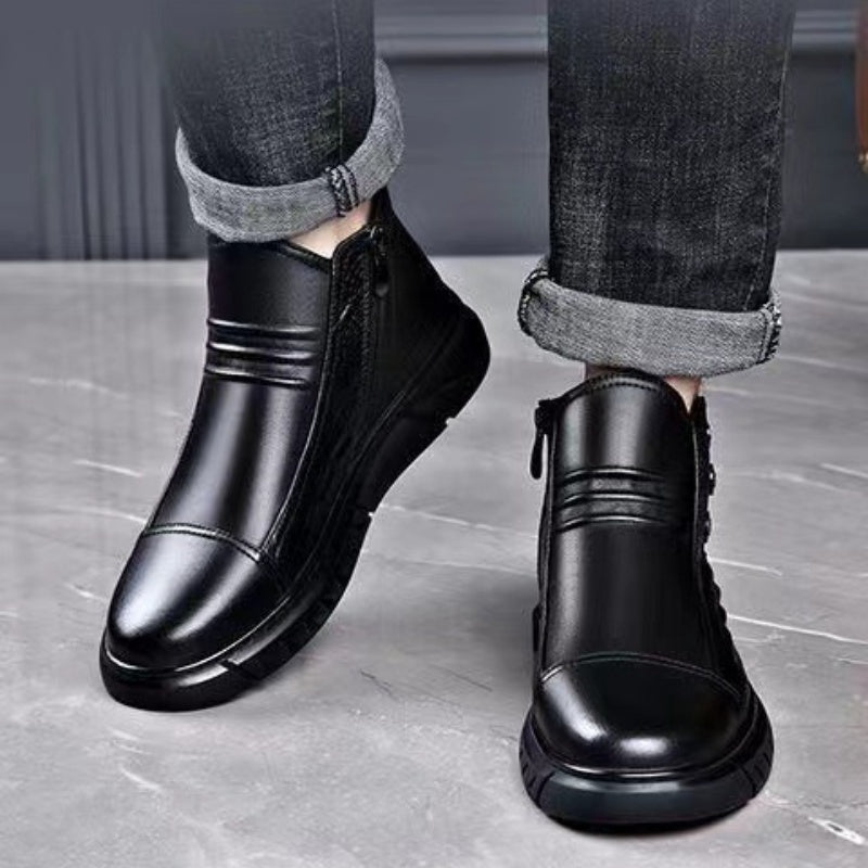 Bequeme Thermoschuhe für Herren, hochgeschlossen, zum Hineinschlüpfen