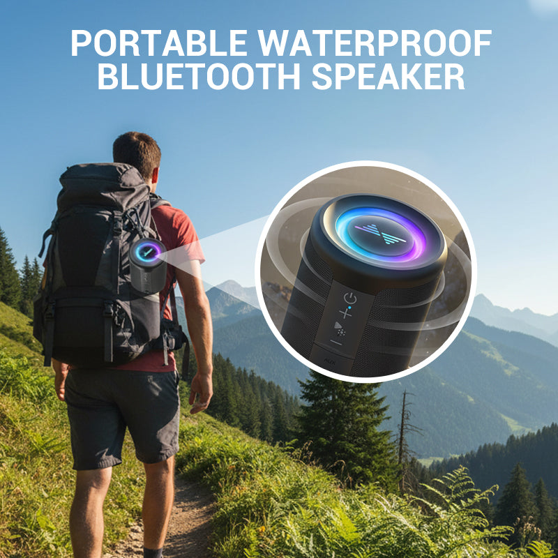 🎵Преносим водоустойчив Bluetooth високоговорител
