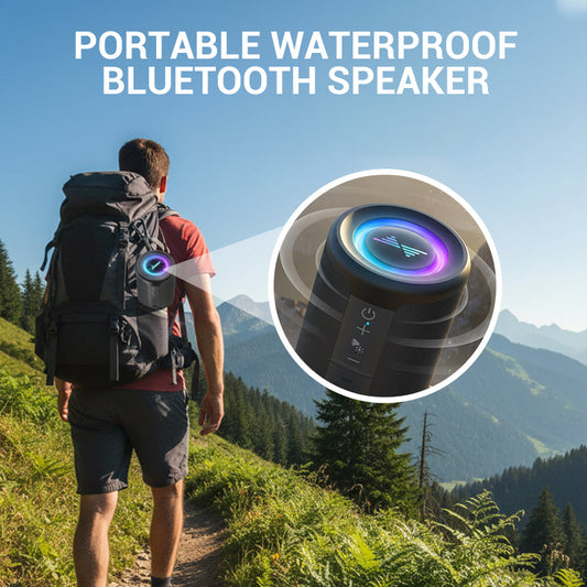 🎵Преносим водоустойчив Bluetooth високоговорител