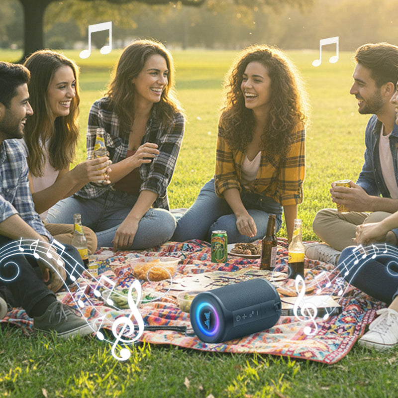🎵Преносим водоустойчив Bluetooth високоговорител