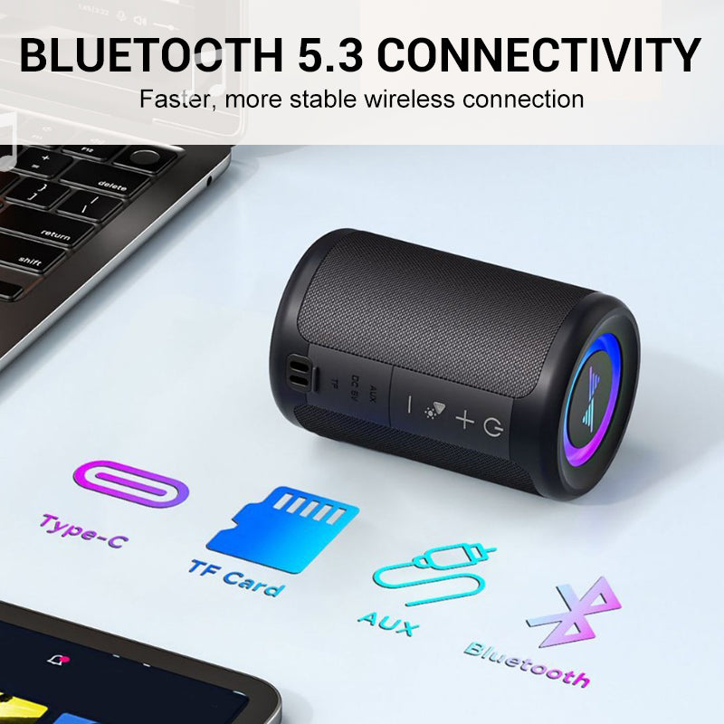 🎵Преносим водоустойчив Bluetooth високоговорител