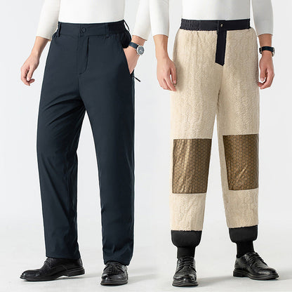 【M-4XL】👖Мъжки зимни изолирани панталони с графенови наколенки
