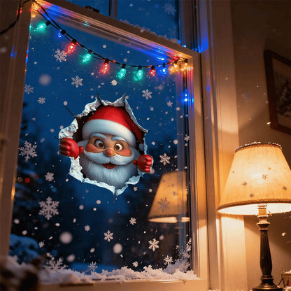 🎅Миколай пробива стената креативен 3D стикер за стена