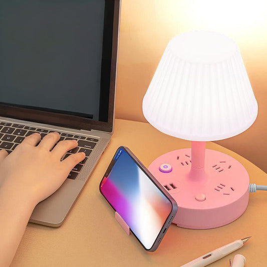 Настолна лампа с USB порт и мрежова връзка