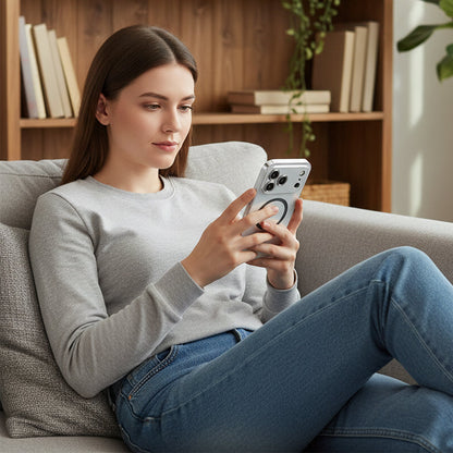 Магнитен калъф с метална рамка и щракване, подходящ за iPhone серия