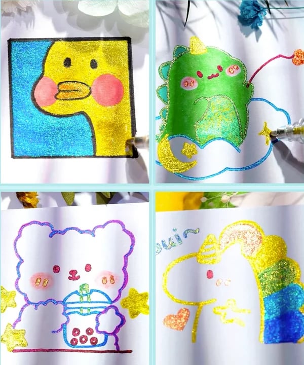 🎨 Плавно писане, ярки цветове и идеални за „Направи си сам“, оцветяване и творчество!