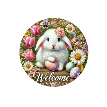 Дървена висяща табела за врата за Великден