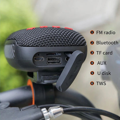 🎵Водоустойчив Bluetooth високоговорител за велосипеди – IPX5, TWS стерео и TF карта поддръжка🚲