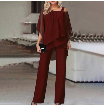 Loose and irregular fashion suit for women