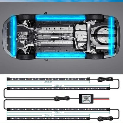 2026 Автомобилни шасита Гъвкави RGB водоустойчиви LED ленти