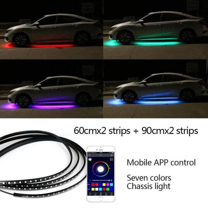 2026 Автомобилни шасита Гъвкави RGB водоустойчиви LED ленти