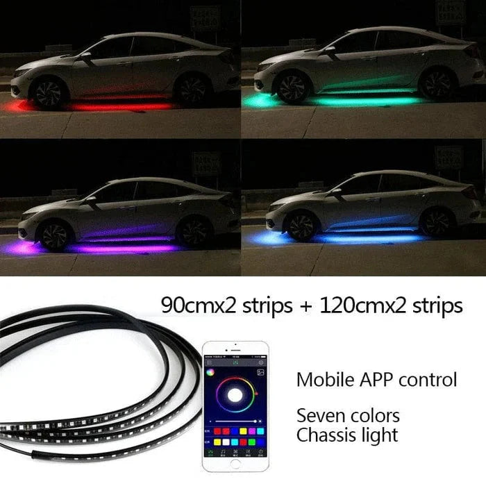 2026 Автомобилни шасита Гъвкави RGB водоустойчиви LED ленти
